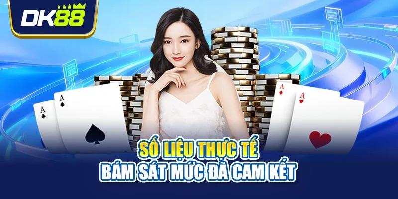 Số liệu thực tế bám sát mức đã cam kết